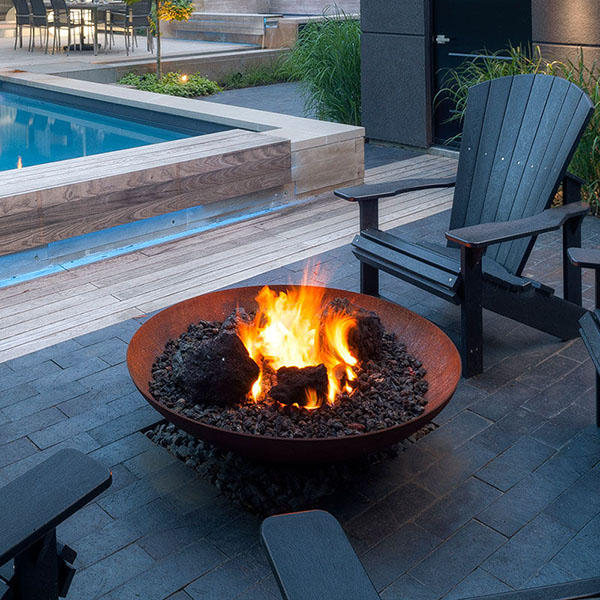 Weather resistant steel brazier