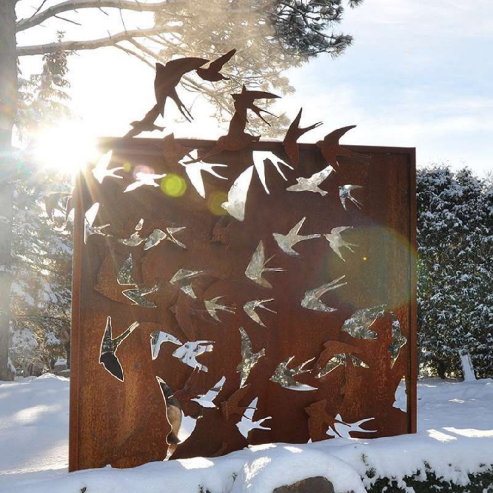weathering steel sculpture